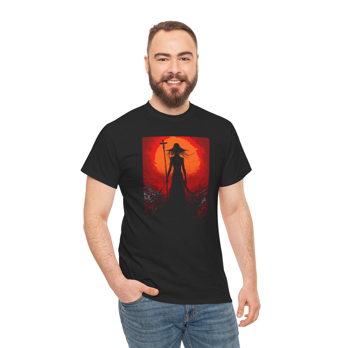 Shadow Wraith Unisex Heavy Cotton Tee | Vintage T-Shirt, Graphic Tee, Casual Wear