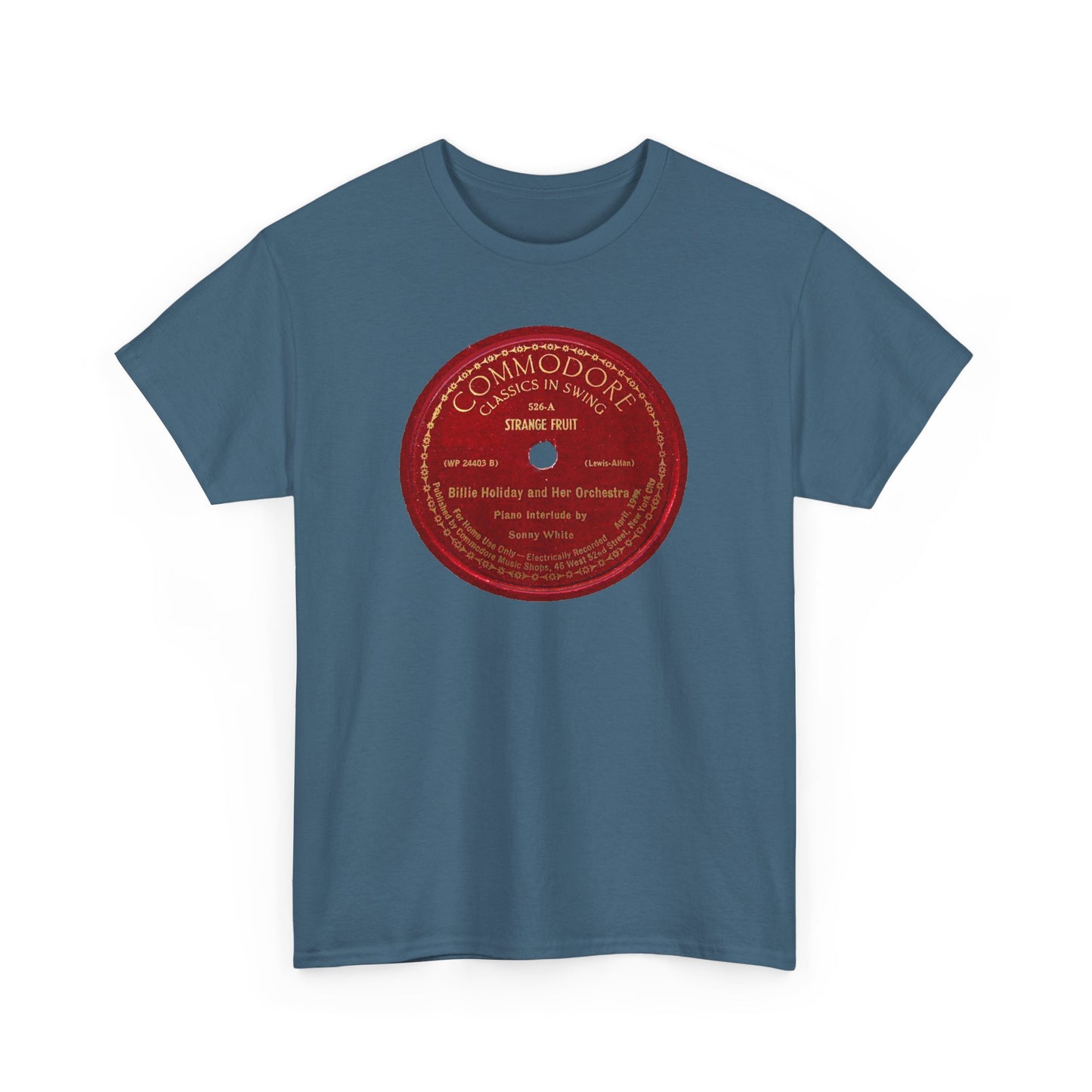 78rpm Tee #103: Billie Holiday - Strange Fruit