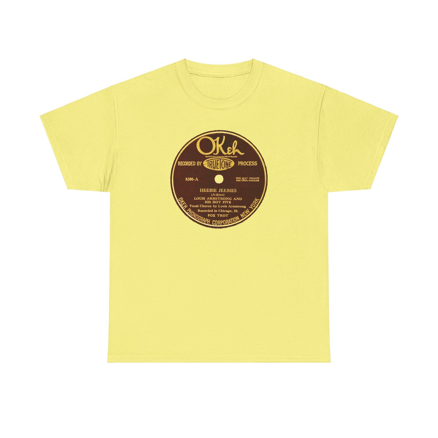 78rpm Tee #105: Louis Armstrong & His Hot Five - Heebie Jeebies