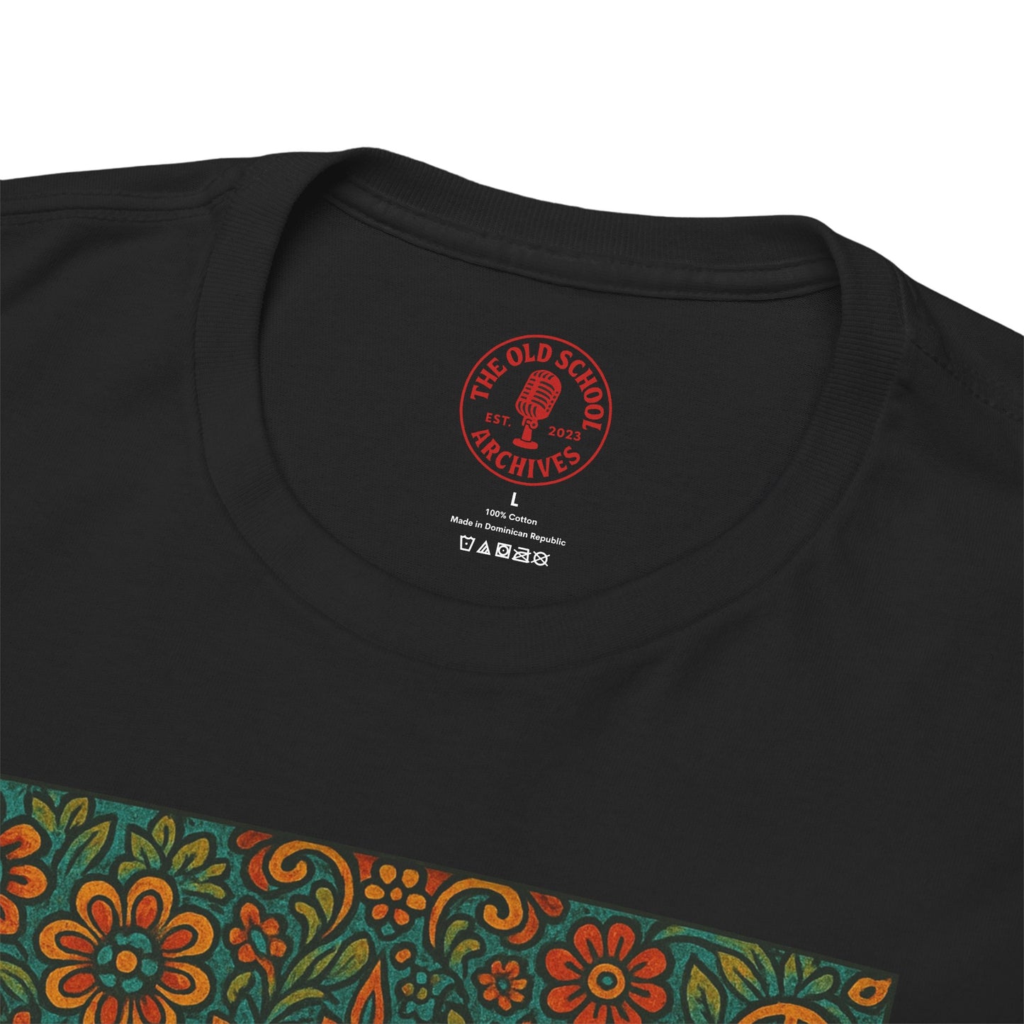 Retro Peace Love HiFi Tee Unisex Heavy Cotton T-Shirt Gift for Hippies