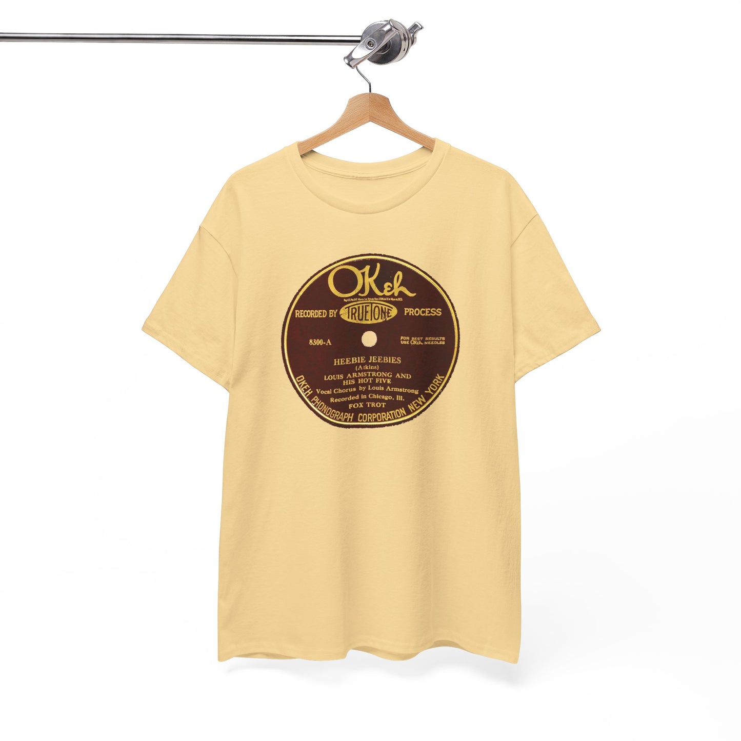 78rpm Tee #105: Louis Armstrong & His Hot Five - Heebie Jeebies