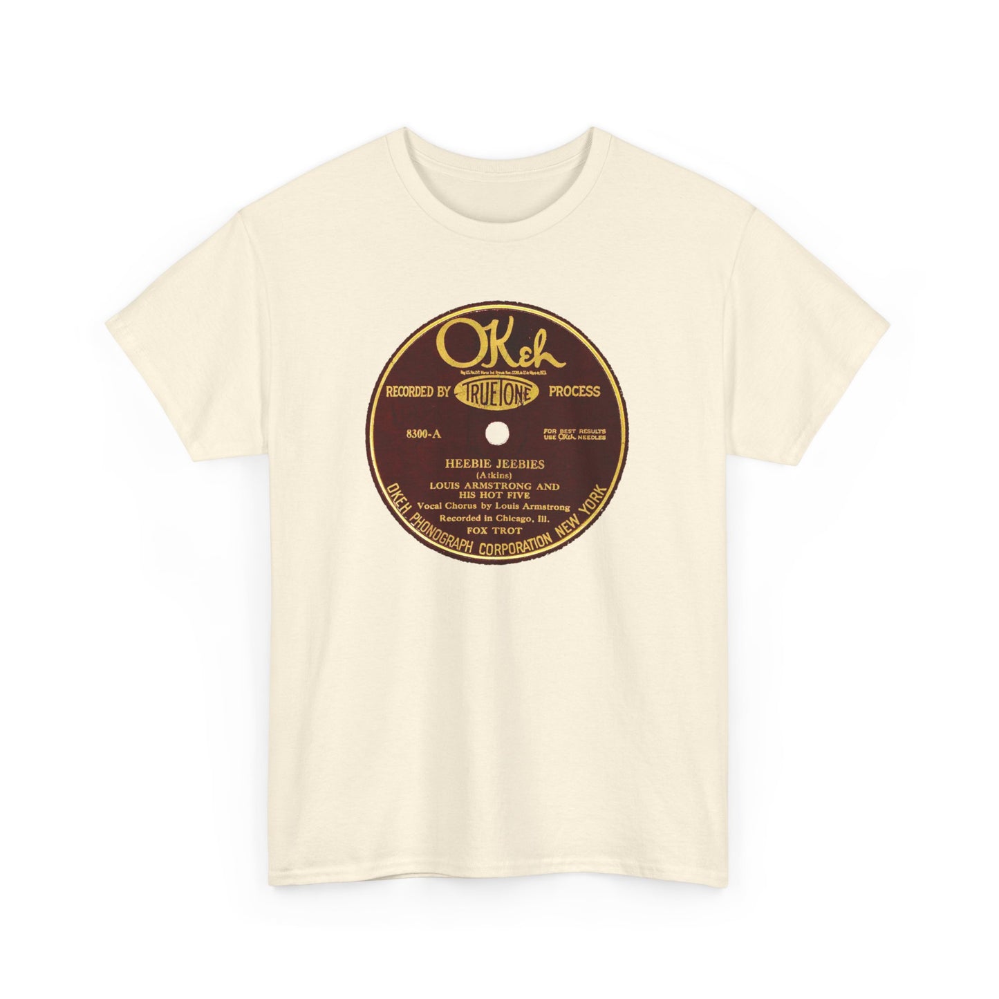 78rpm Tee #105: Louis Armstrong & His Hot Five - Heebie Jeebies