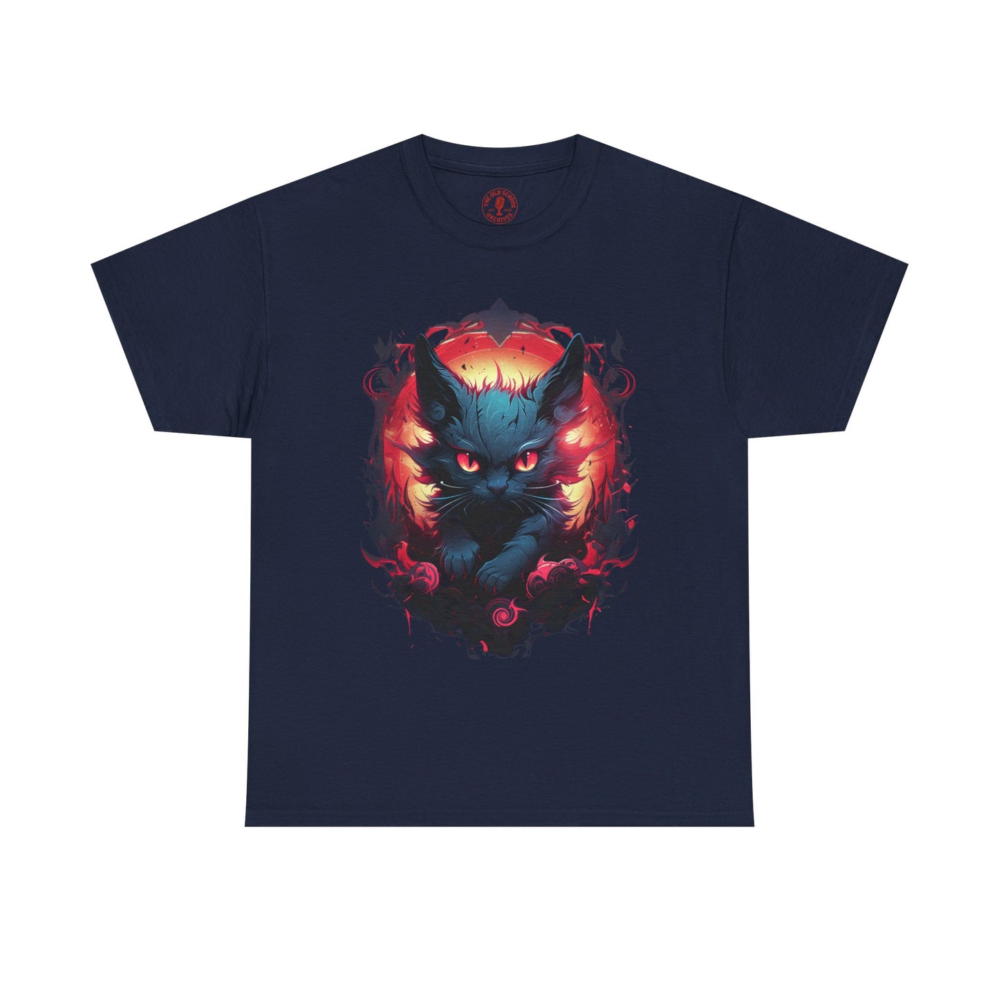 Evil Bad Kitty Cat Variant Unisex Heavy Cotton Tee | Vintage T-Shirt, Graphic Tee, Casual Wear