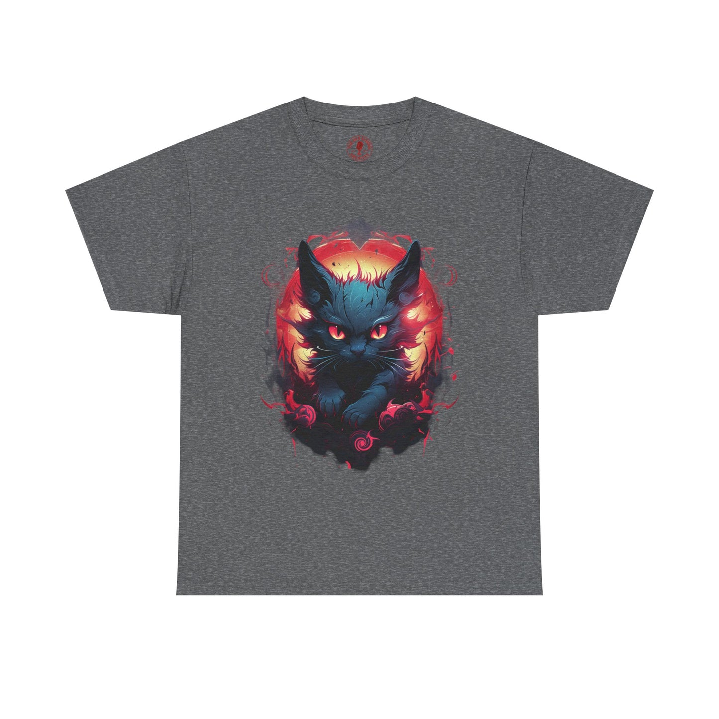 Evil Bad Kitty Cat Variant Unisex Heavy Cotton Tee | Vintage T-Shirt, Graphic Tee, Casual Wear