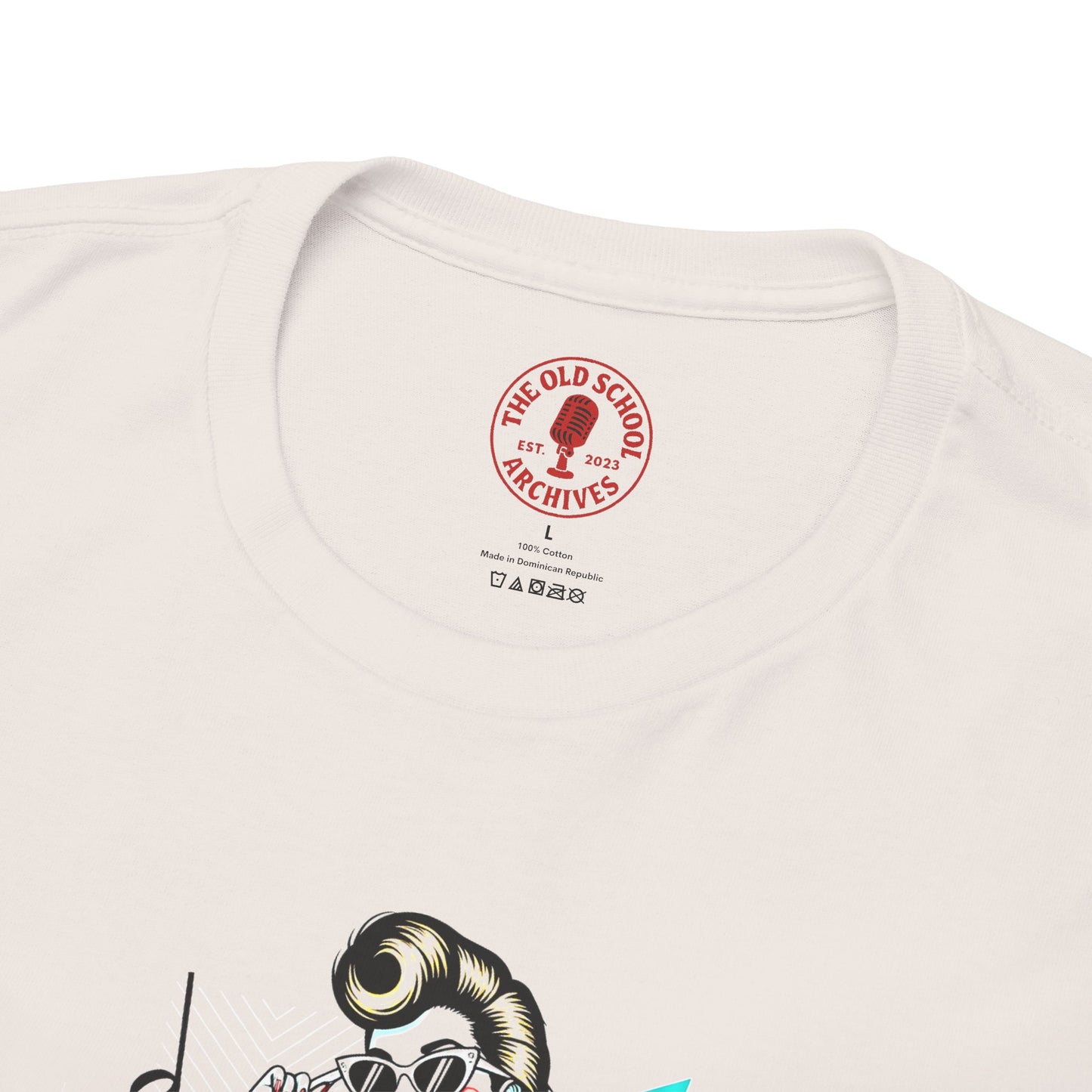 Pin-up Girl With Music Staff Notes Tee, Unisex Heavy Cotton T-Shirt, Casual Statement Wear