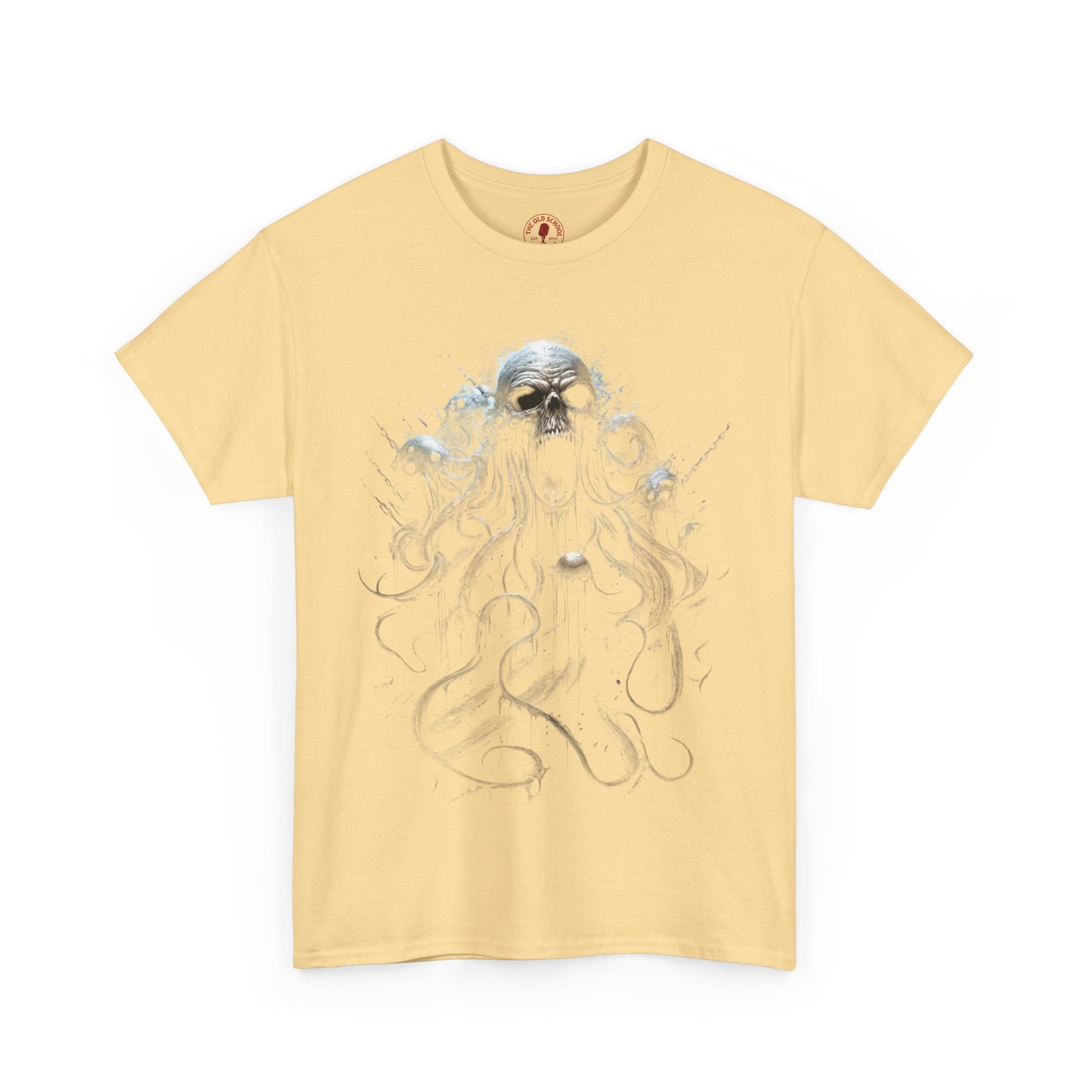 Wicked Skull Octopus Unisex Heavy Cotton Tee | Vintage T-Shirt, Graphic Tee, Casual Wear