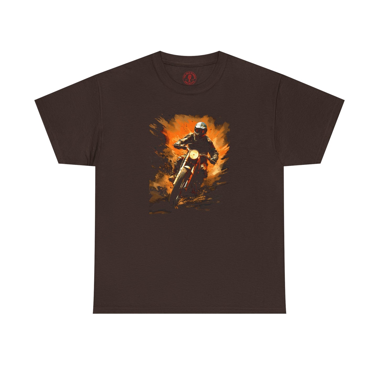 Vintage Motorcycle Bike Racer Unisex Heavy Cotton Tee | Vintage T-Shirt, Graphic Tee, Casual Wear