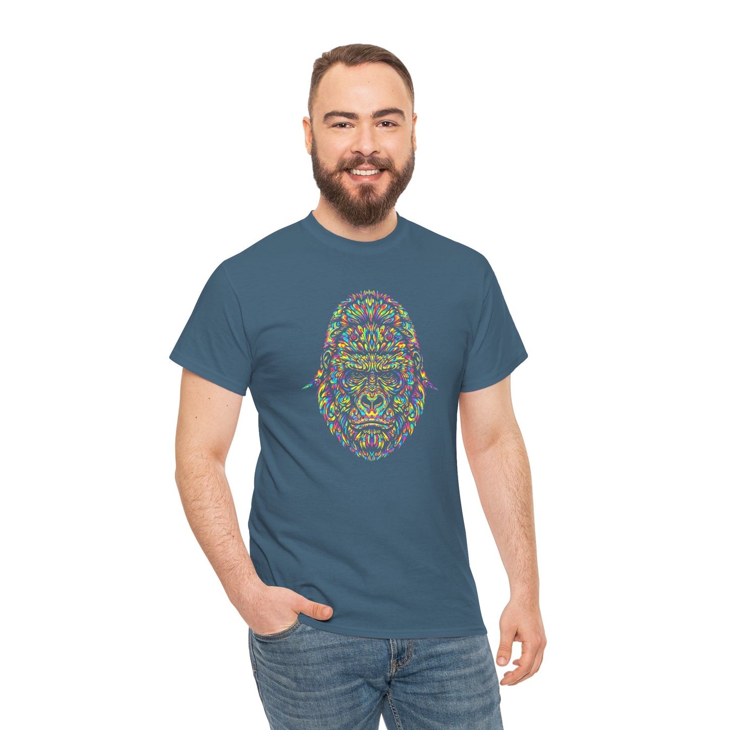 Cosmic Gorilla Unisex Heavy Cotton Tee Statement Shirt