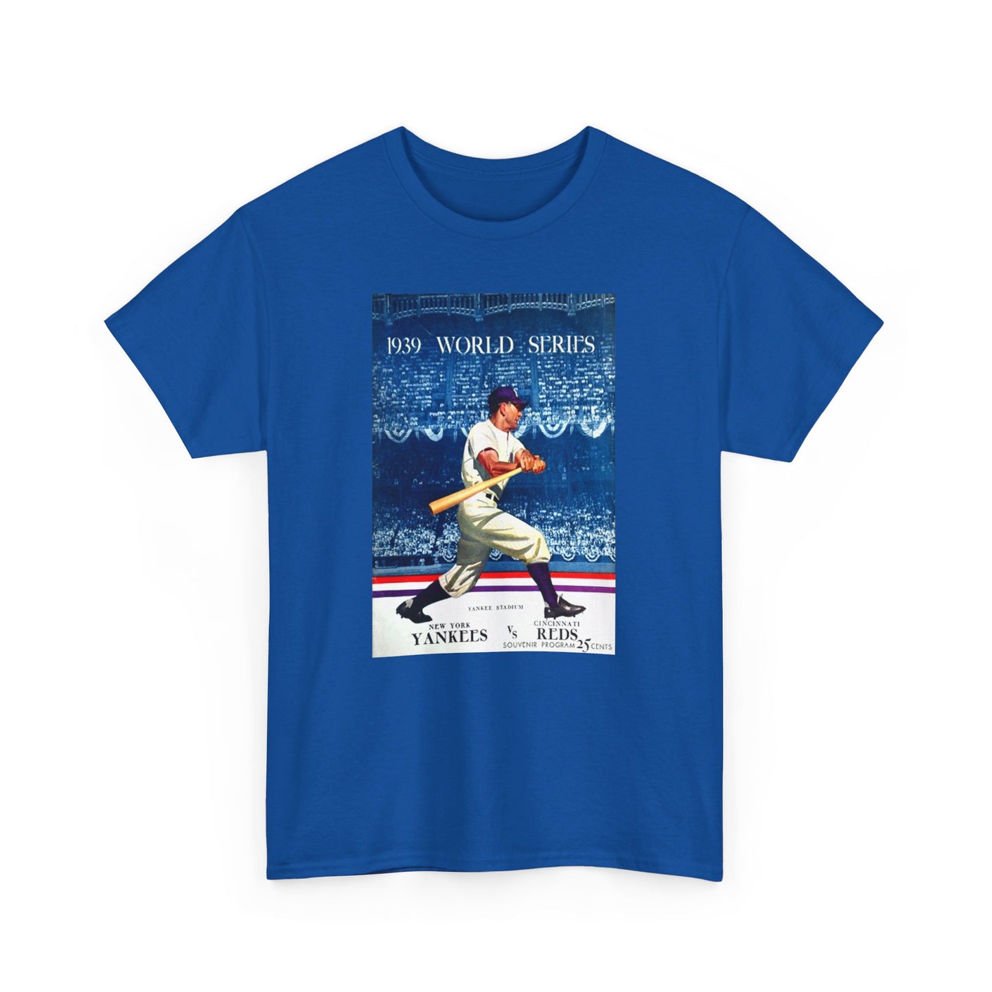 Baseball Tee #009: 1939 World Series New York Yankees Cincinnati Reds Score Card