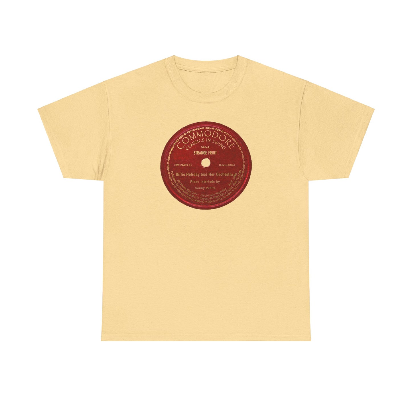 78rpm Tee #103: Billie Holiday - Strange Fruit