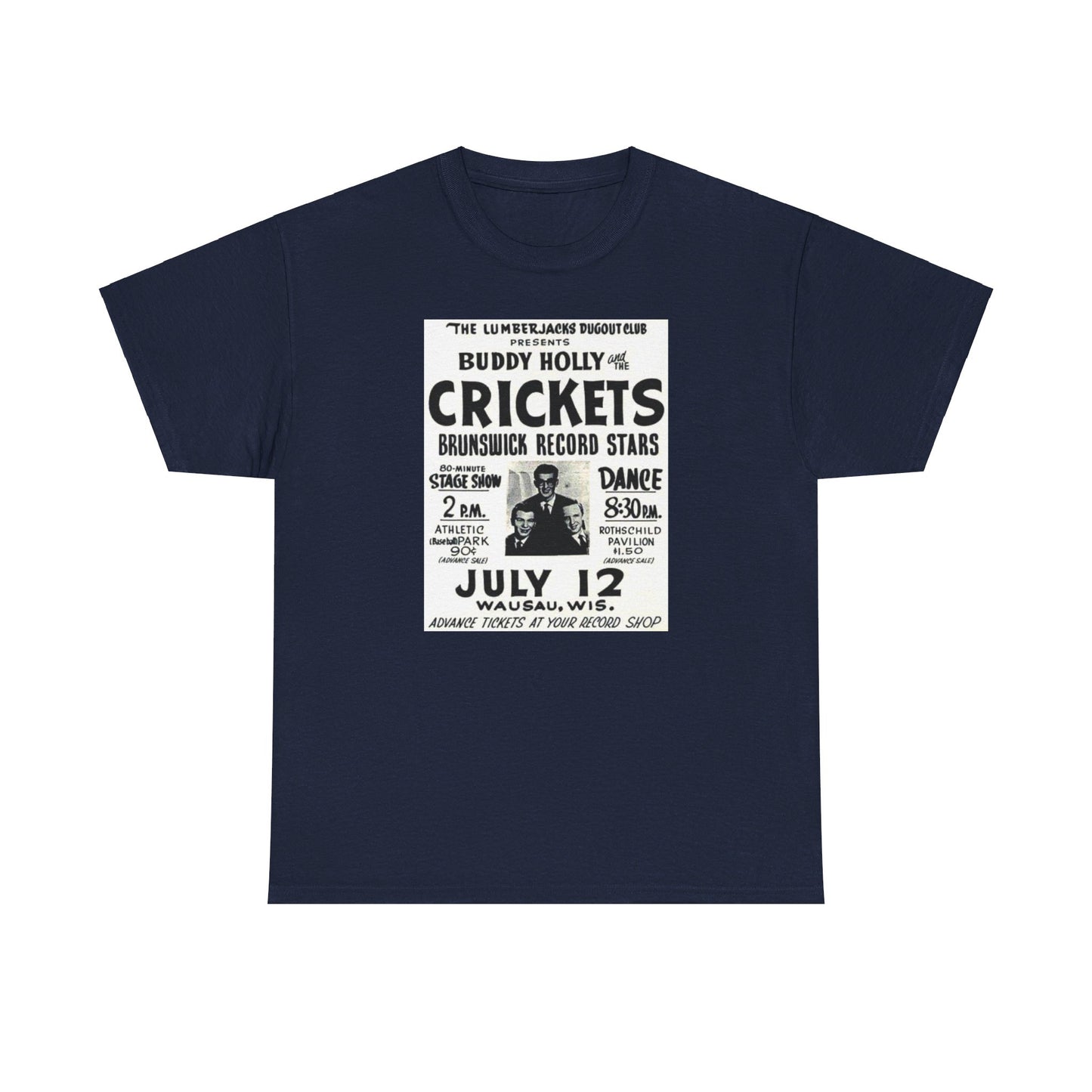 Concert Poster Tee #149: Buddy Holly & the Crickets