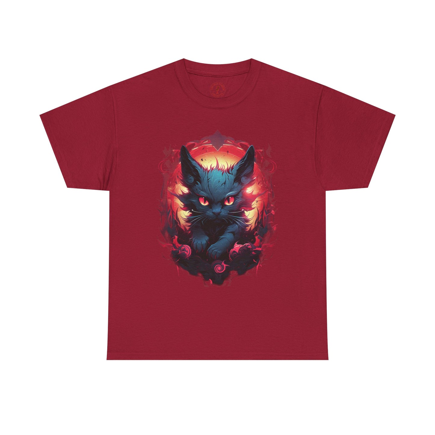 Evil Bad Kitty Cat Variant Unisex Heavy Cotton Tee | Vintage T-Shirt, Graphic Tee, Casual Wear