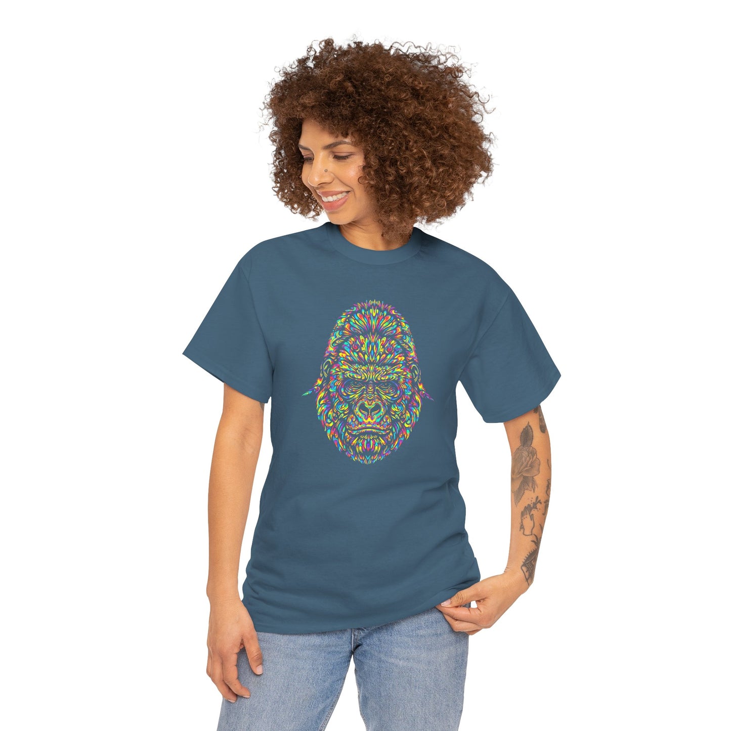 Cosmic Gorilla Unisex Heavy Cotton Tee Statement Shirt