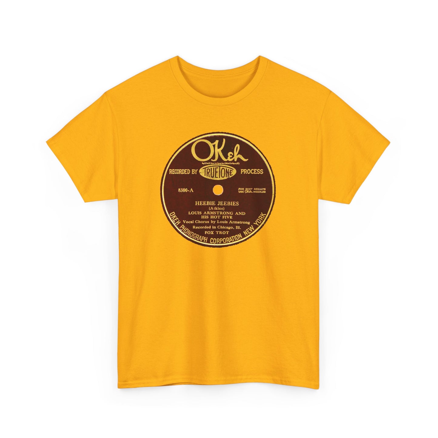 78rpm Tee #105: Louis Armstrong & His Hot Five - Heebie Jeebies