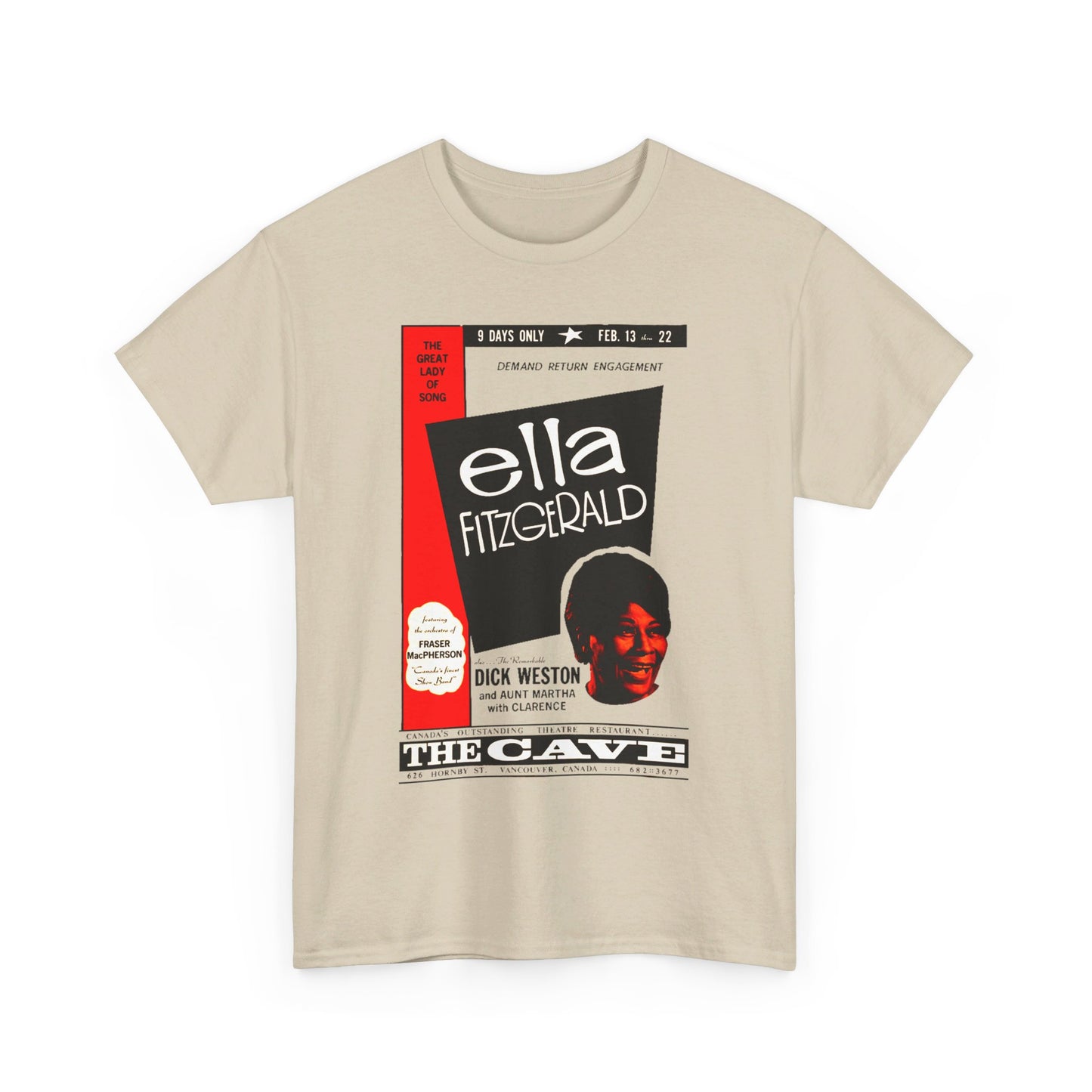 Concert Poster Tee #116: Ella Fitzgerald