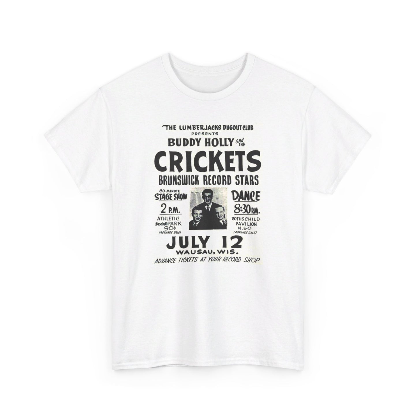 Concert Poster Tee #149: Buddy Holly & the Crickets