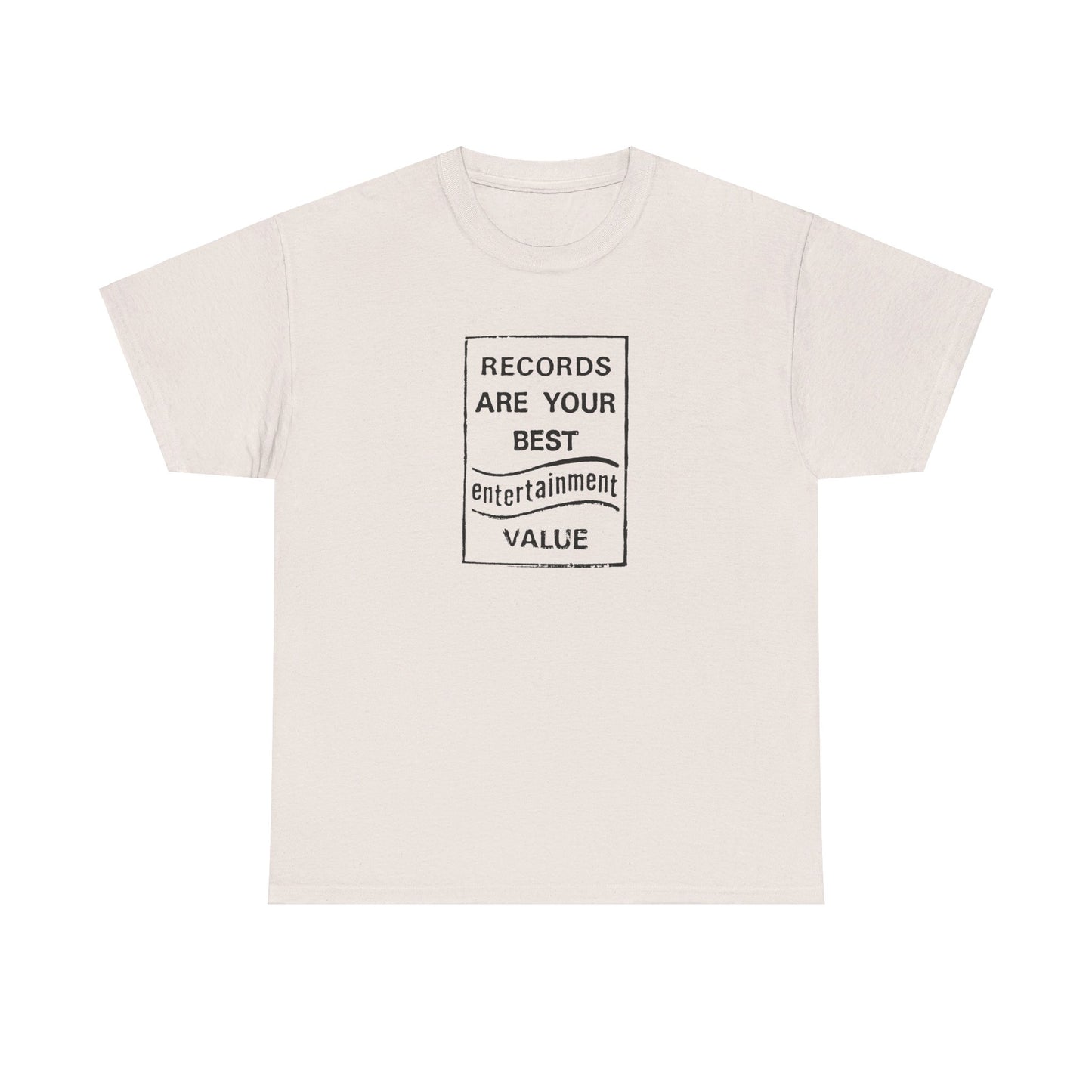 Retro Tee #205: Records Are Your Best Entertainment Value