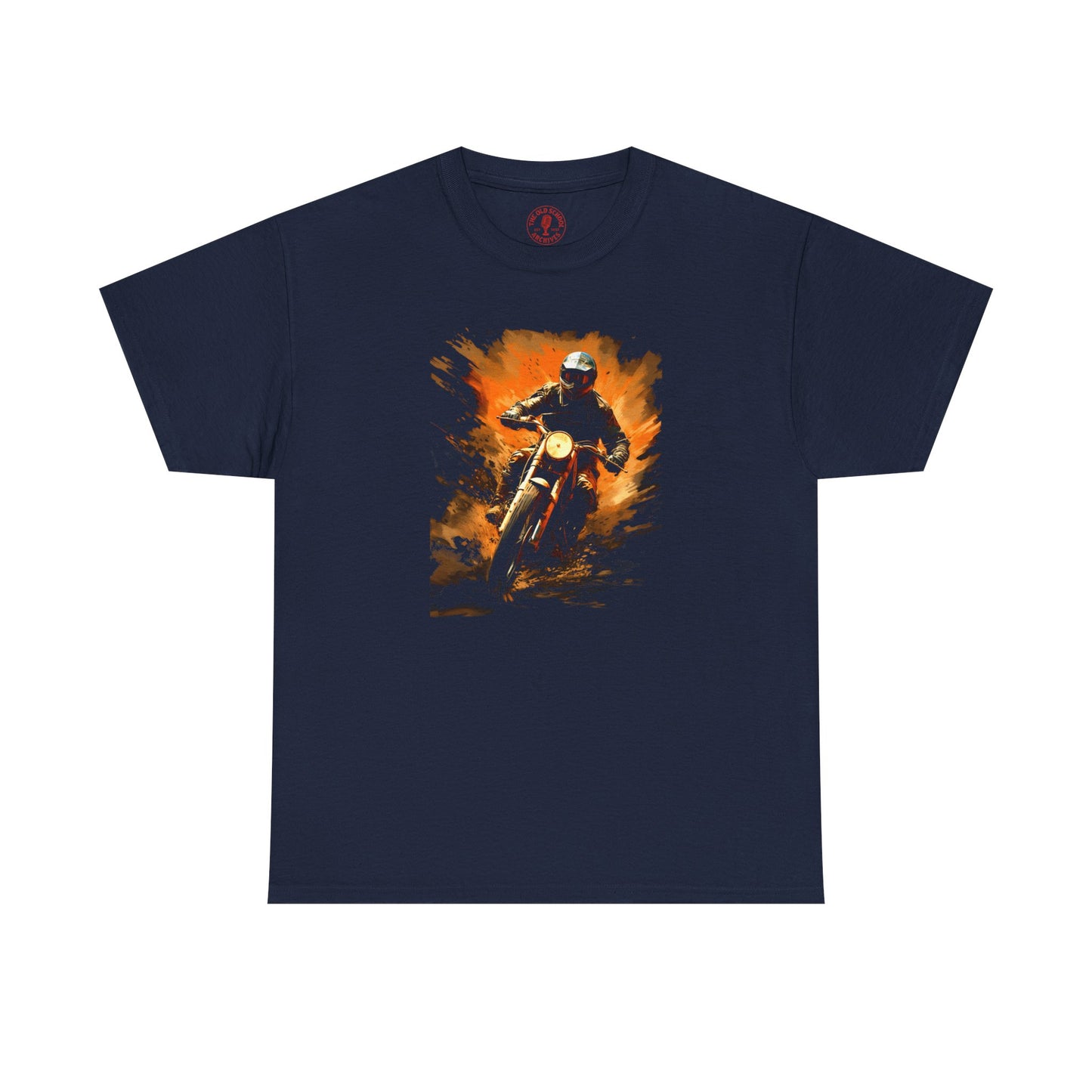 Vintage Motorcycle Bike Racer Unisex Heavy Cotton Tee | Vintage T-Shirt, Graphic Tee, Casual Wear